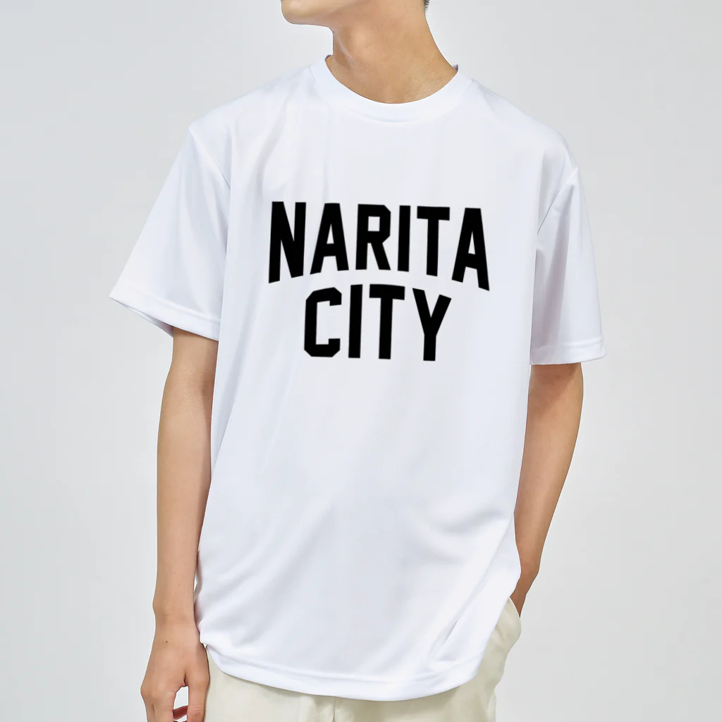 JIMOTOE Wear Local Japanの成田市 NARITA CITY ロゴブラック ドライTシャツ