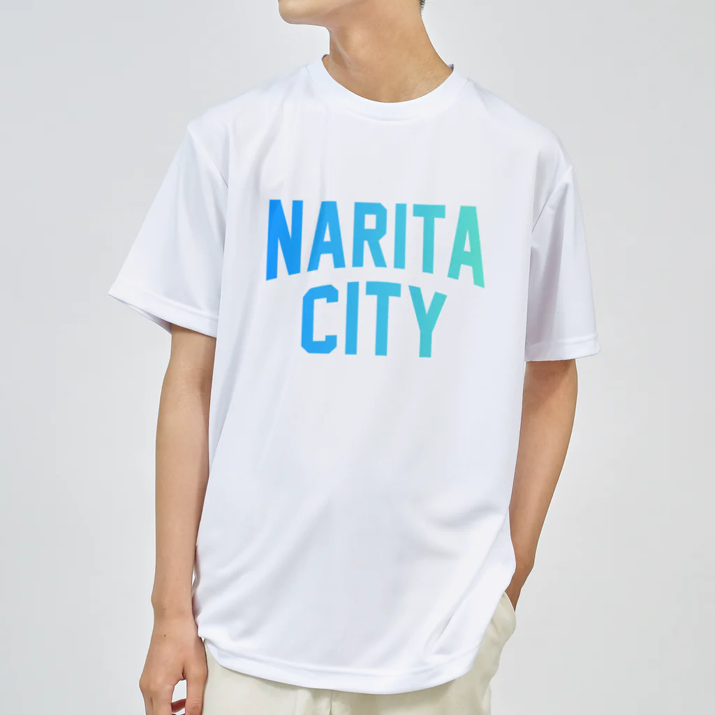 JIMOTOE Wear Local Japanの成田市 NARITA CITY ロゴブルー Dry T-Shirt