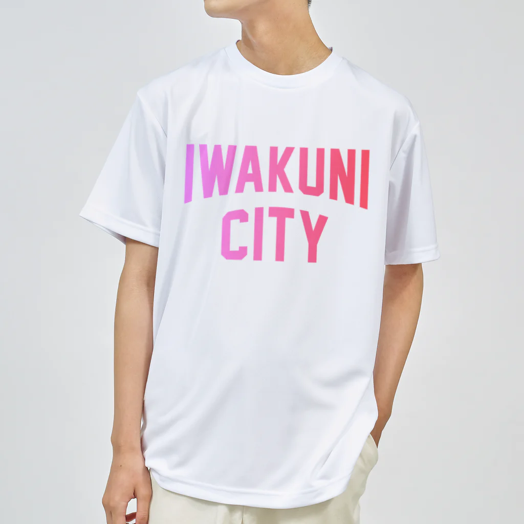 JIMOTOE Wear Local Japanの岩国市 IWAKUNI CITY ロゴピンク Dry T-Shirt