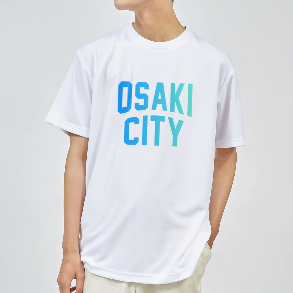 JIMOTO Wear Local Japanの大崎市 OSAKI CITY　ロゴブルー Dry T-Shirt