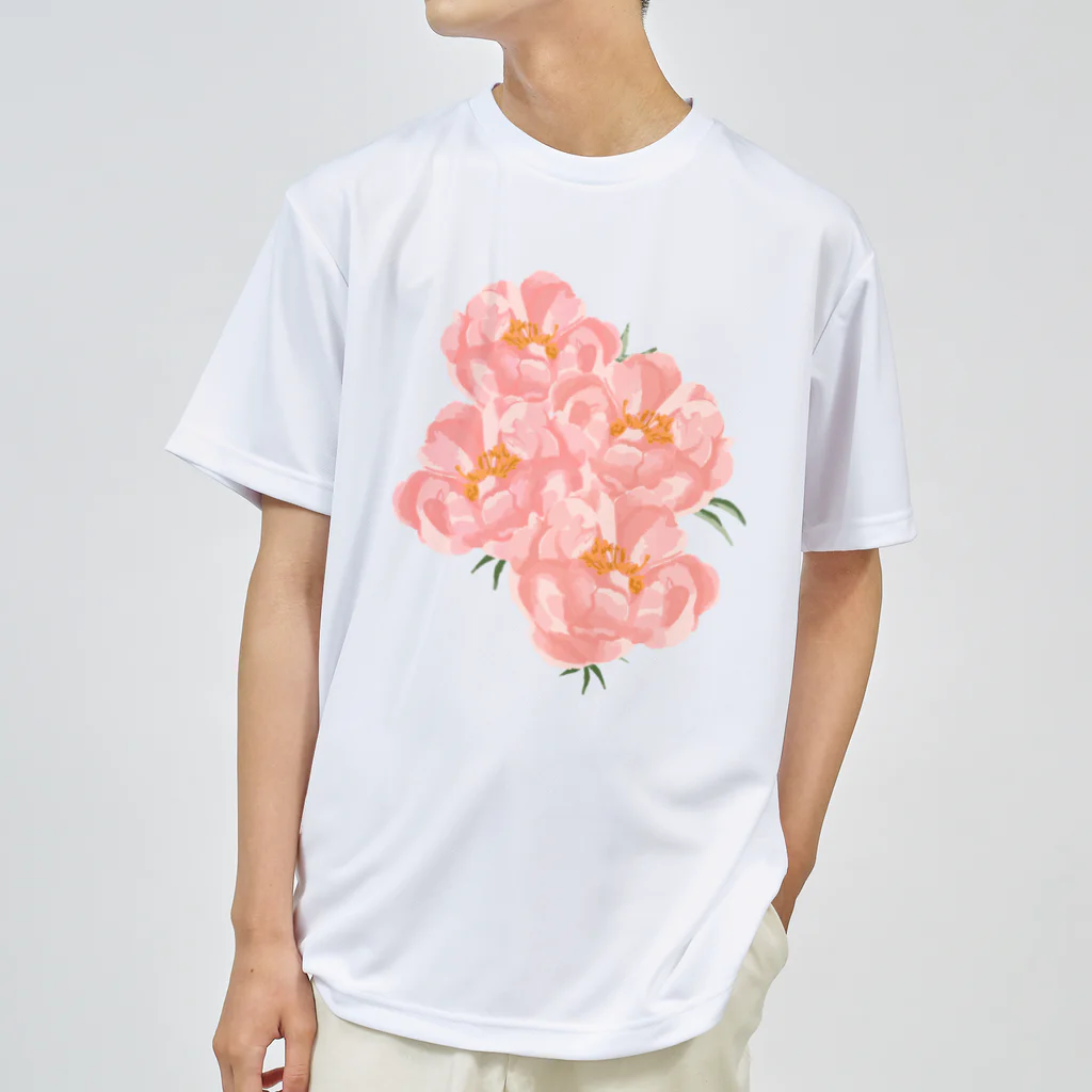 Katie（カチエ）のシャクヤクの花束 ドライTシャツ