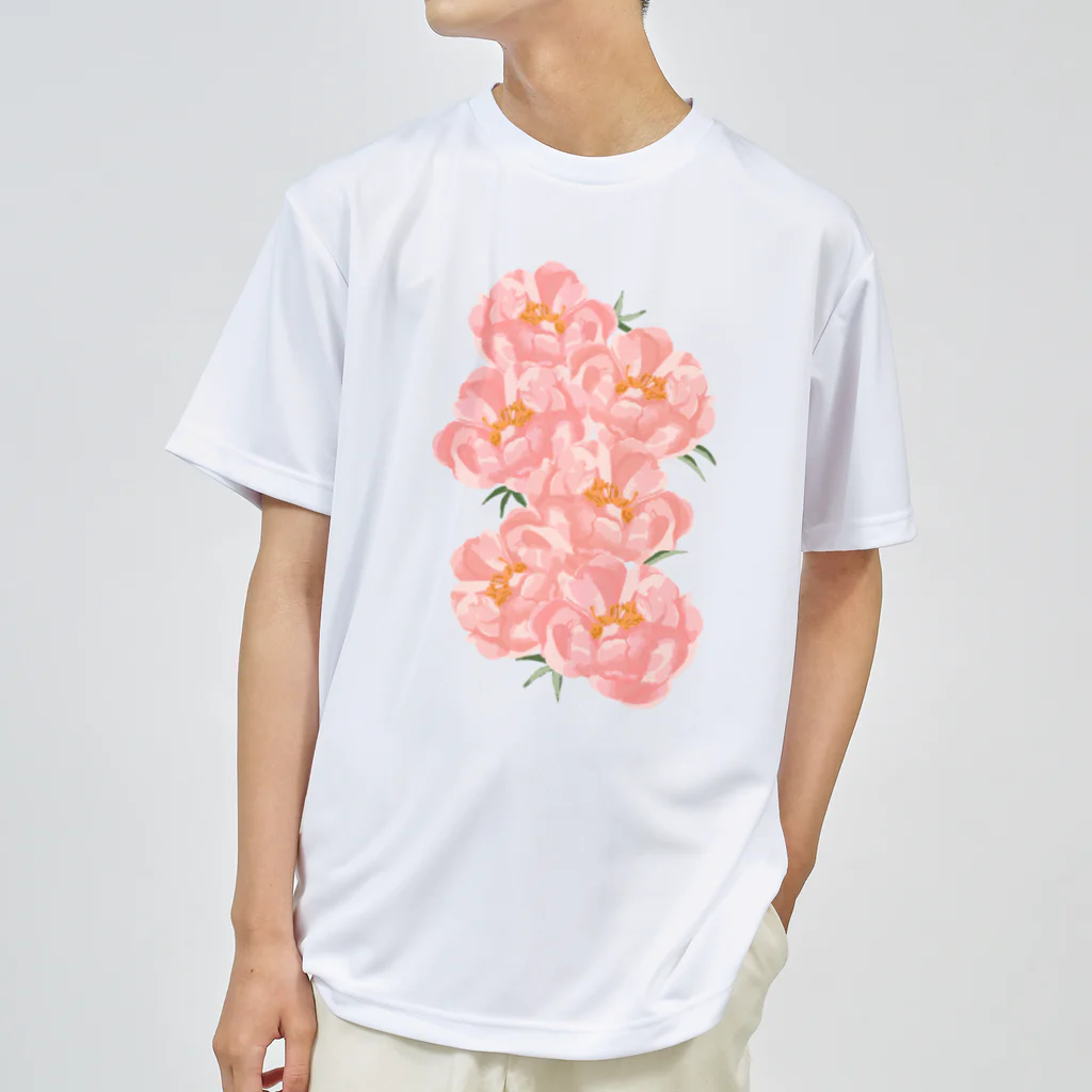 Katie（カチエ）のシャクヤクの花束 ドライTシャツ