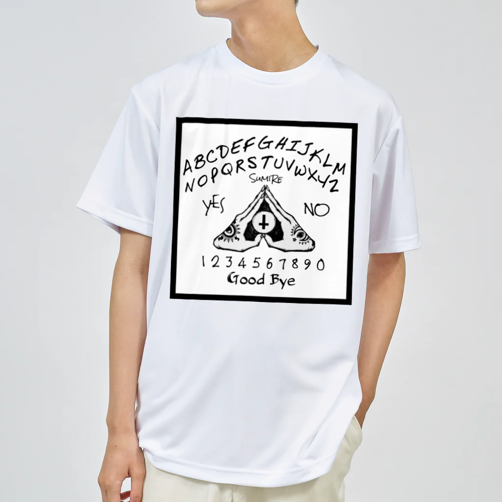SumiReのウィジャボード　Ouija　白 ドライTシャツ