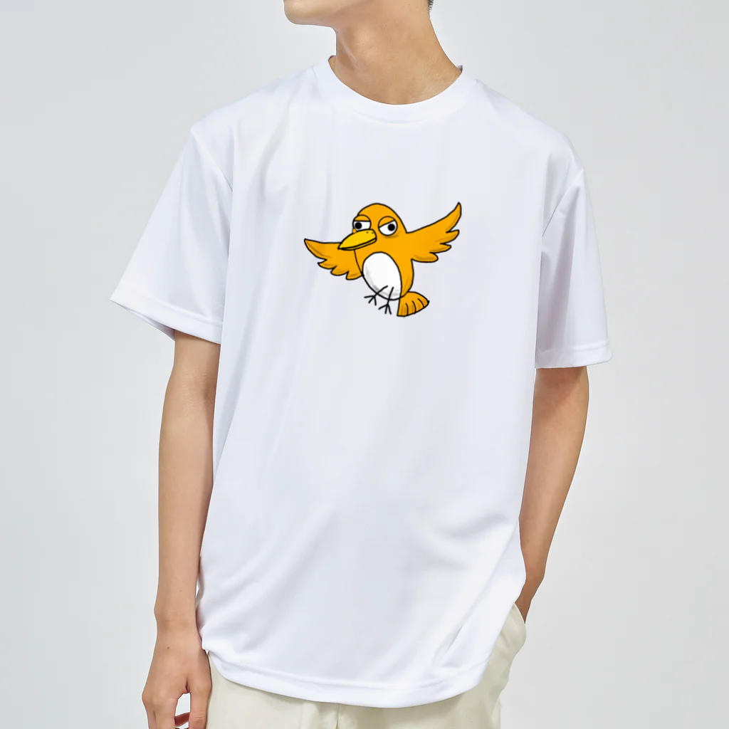 perch  entertainmentのIcchi!! (金運？の黄色い鳥) Dry T-Shirt