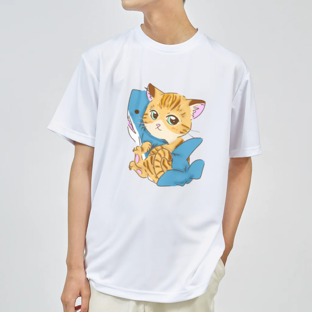 はるる堂のサメ好き猫さん Dry T-Shirt