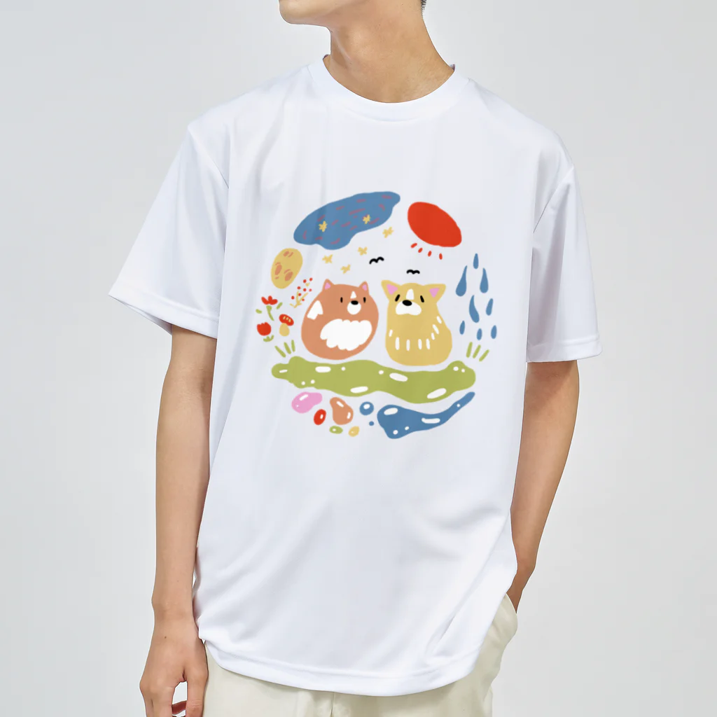 panda_no_kodomoのコーギーシリーズ Dry T-Shirt