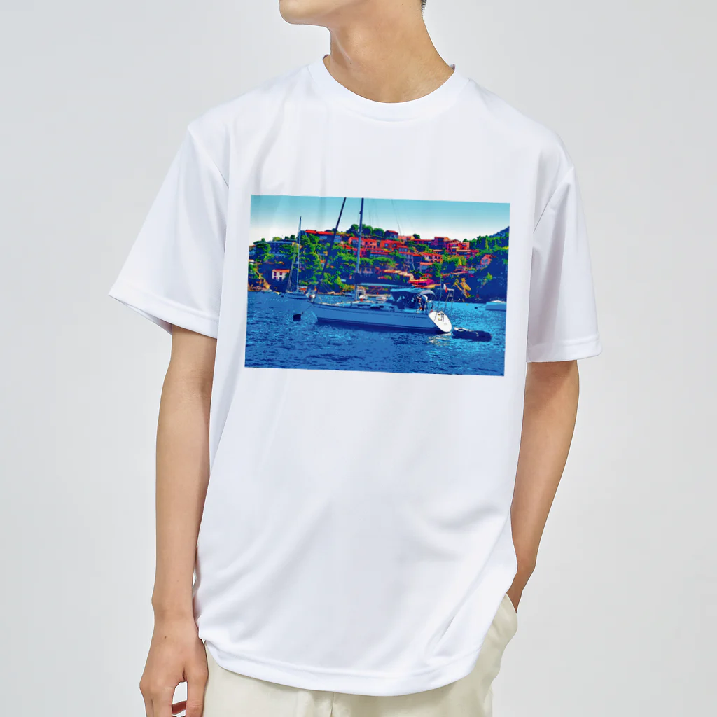 GALLERY misutawoのフランス コート・ダジュールのヨット Dry T-Shirt