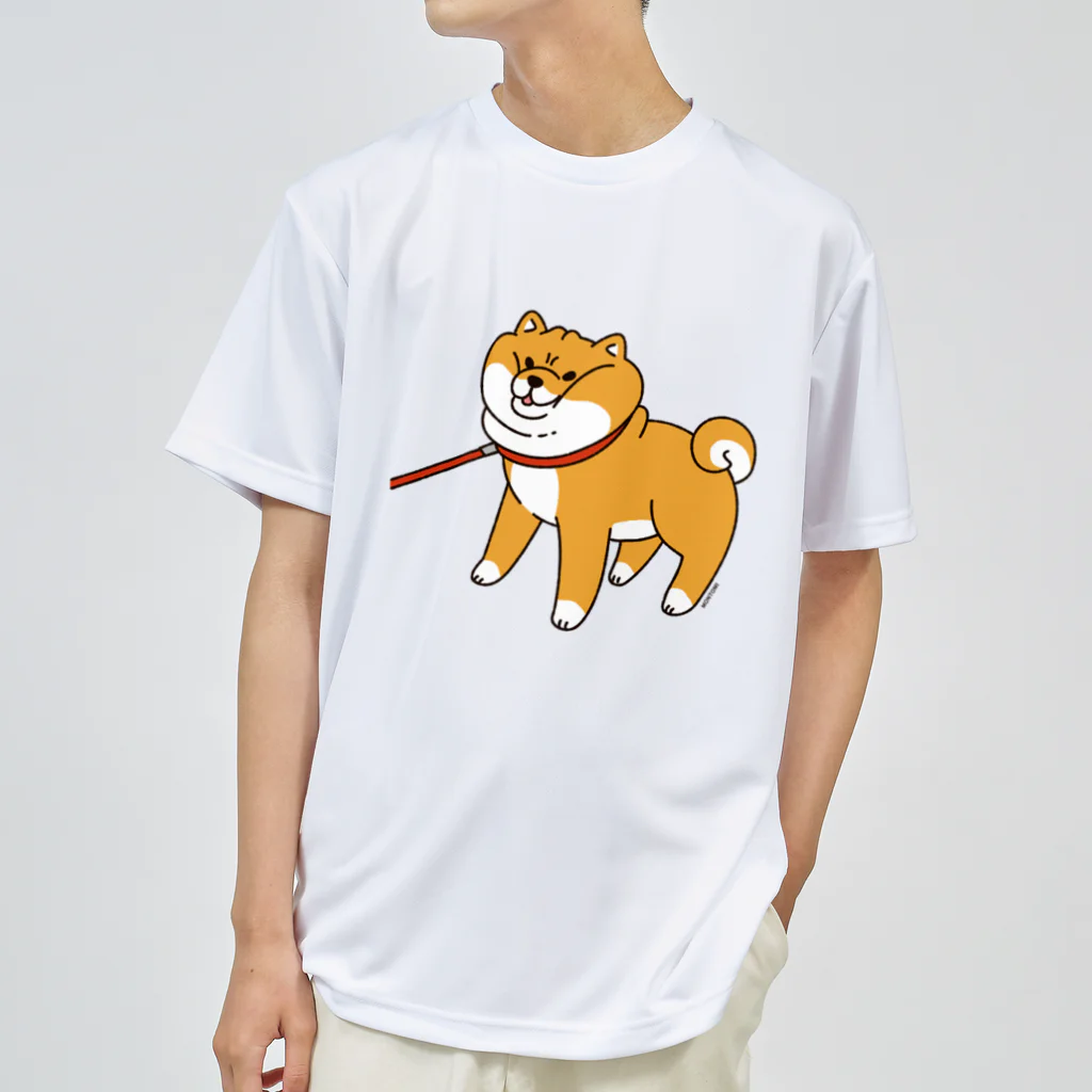 もんとみ | もっちり動物造形作家の散歩から帰りたくない柴犬 ドライTシャツ