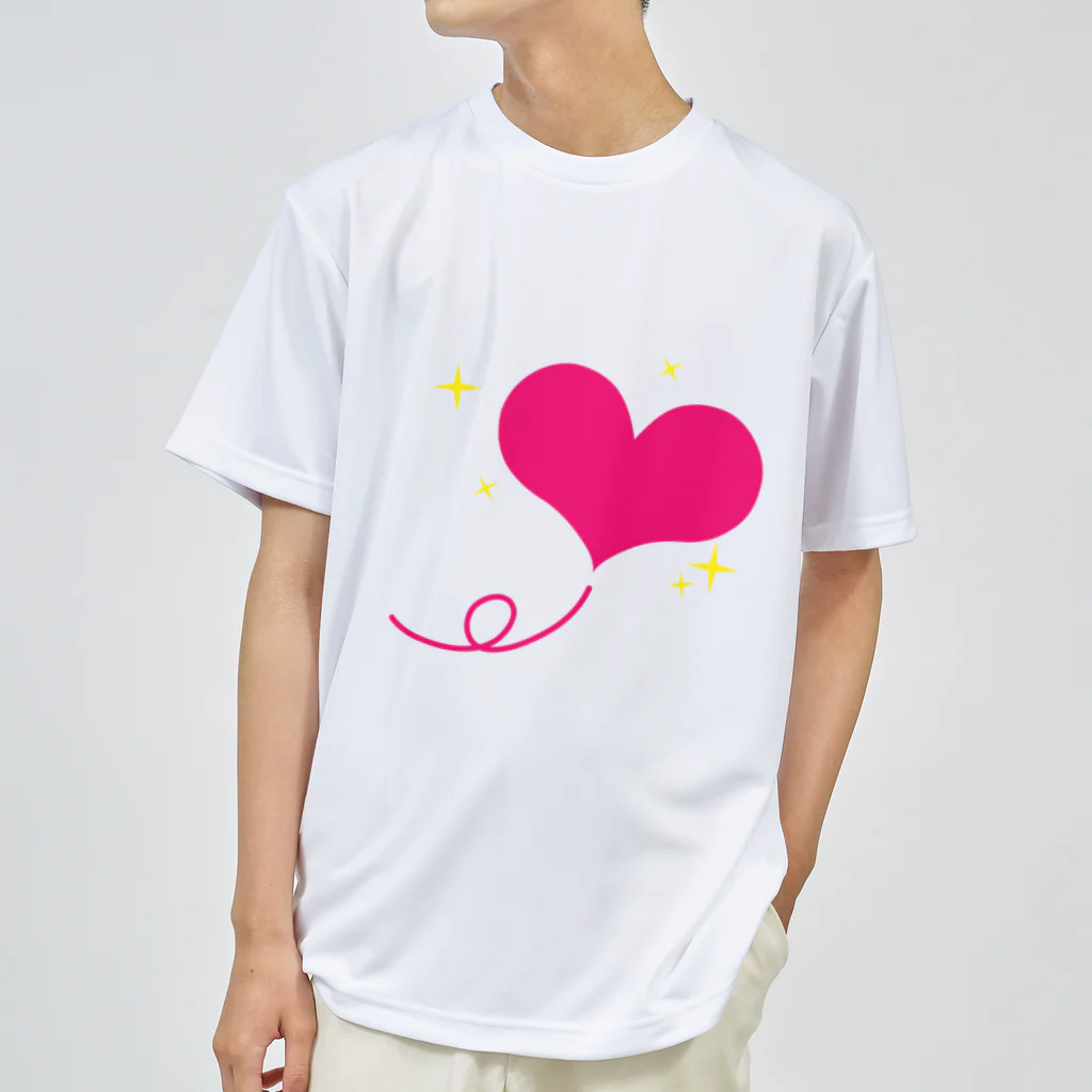 MAGENTA INFINITYのかわいいハートキラキラ Dry T-Shirt