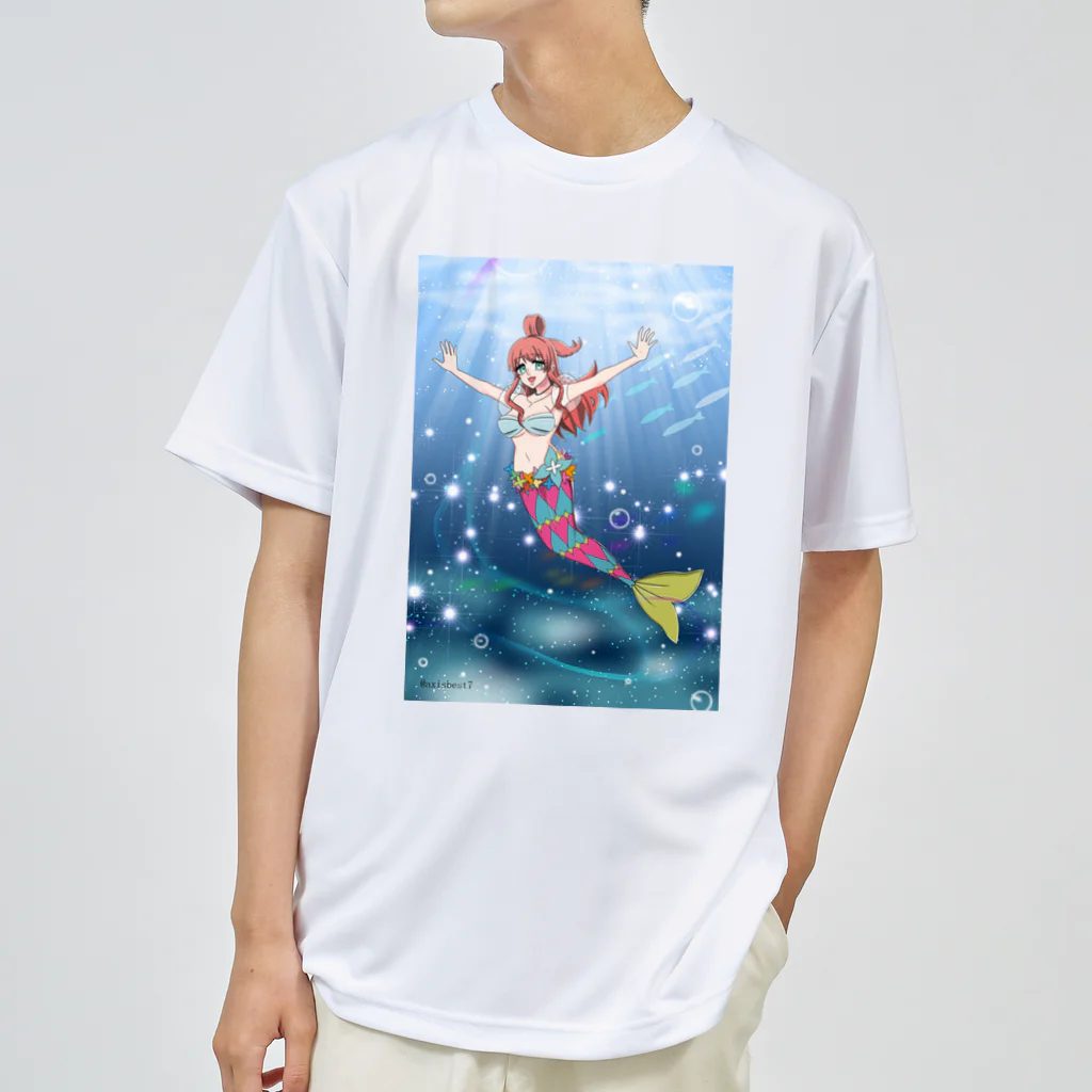 夜想明【LINEスタンプ・BOOTH販売中】のアクシスベストトゥルース「人魚姫」 ドライTシャツ