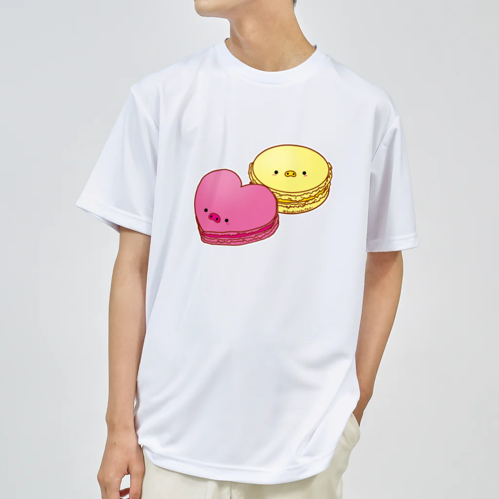 Draw freelyのマカロン ドライTシャツ