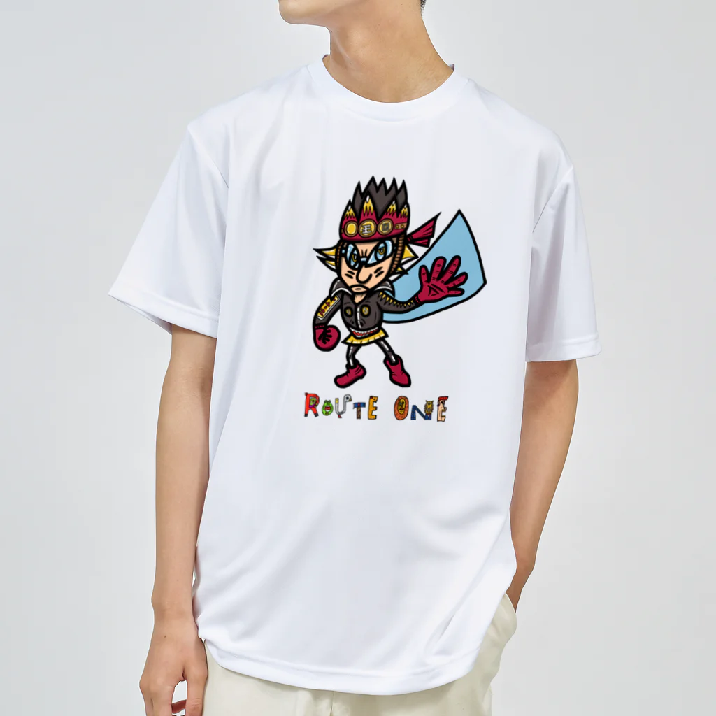 oekaki/ROUTE ONEの地王★天魔くん Dry T-Shirt