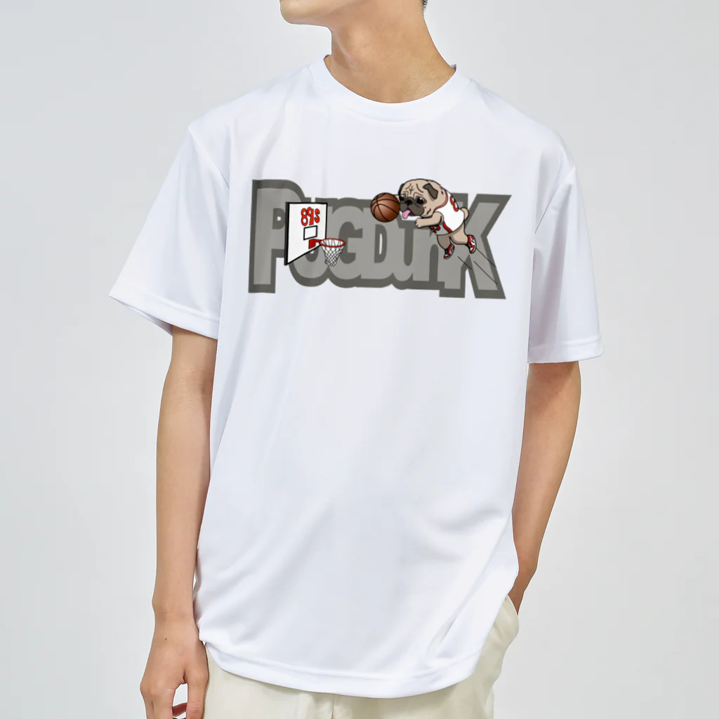 パグ PUG ぱぐ  OHMAI GALLERYのPUG-パグ-ぱぐ　おパグダンク ウェア Dry T-Shirt