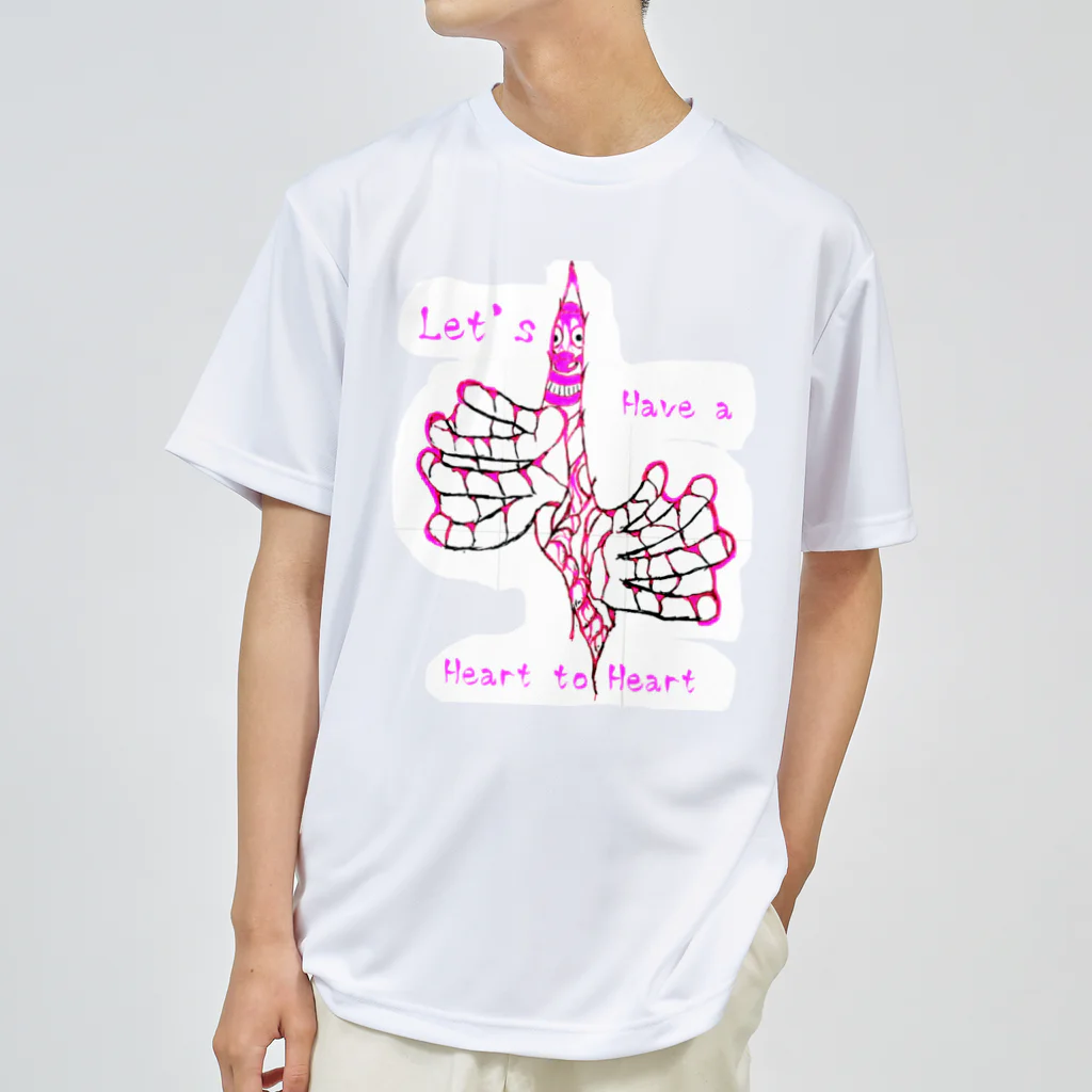 SASARiNS のHave a Heart to heart Dry T-Shirt