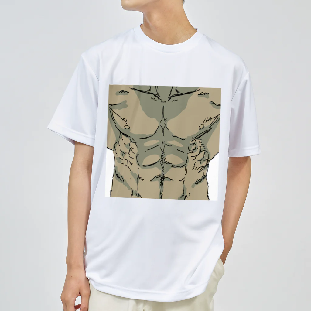 -_aの筋肉 ドライTシャツ