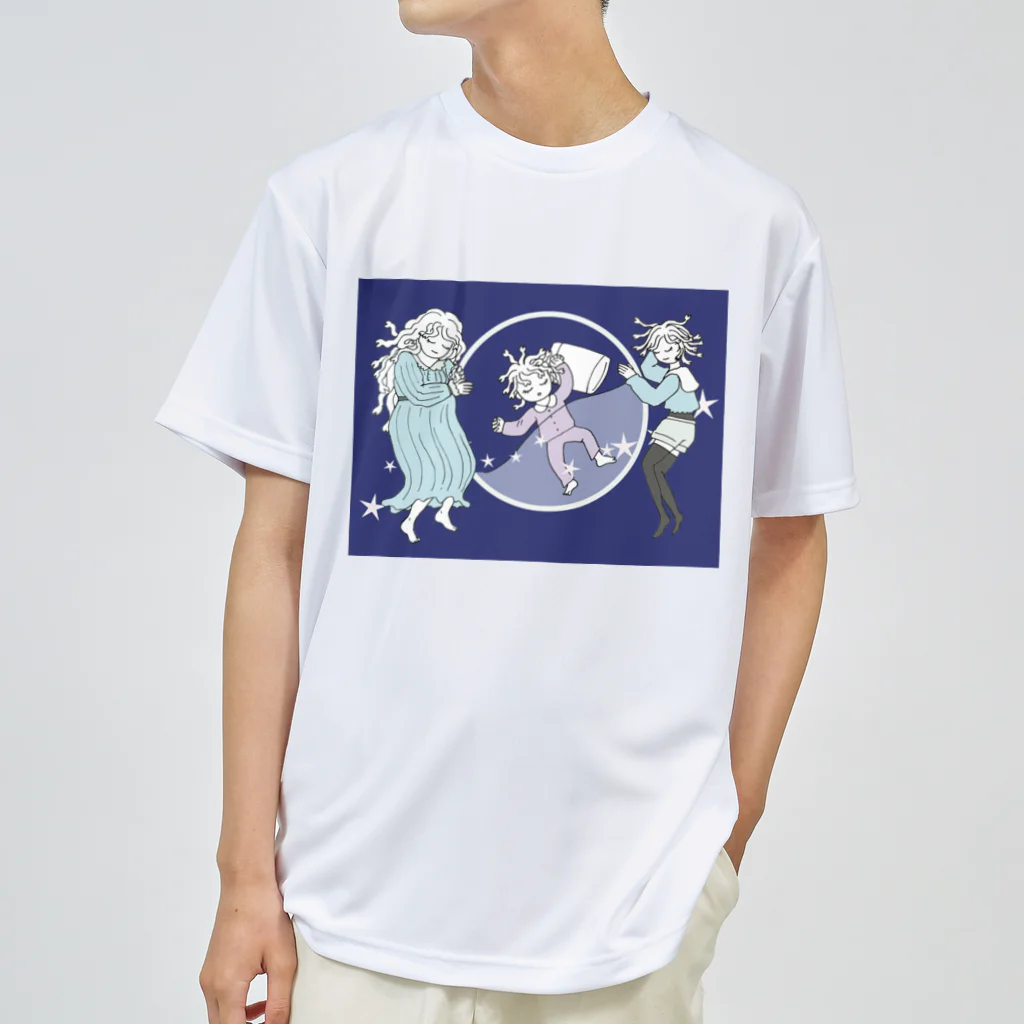 杜の魚のおやすみメデューサ Dry T-Shirt