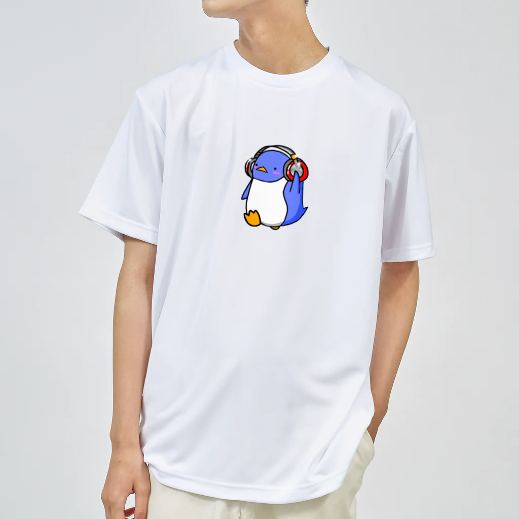 (ペンギングッズ販売)ぶらり  きんぺん村  アンテナショップのペンギン(みゅーぺん青) ドライTシャツ