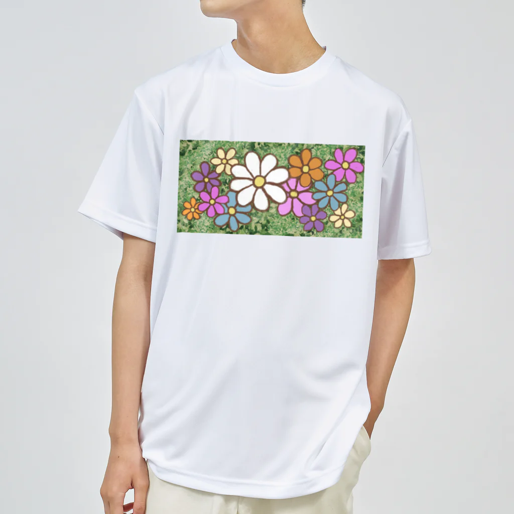 Tender time for Osyatoの手描きのお花 ドライTシャツ