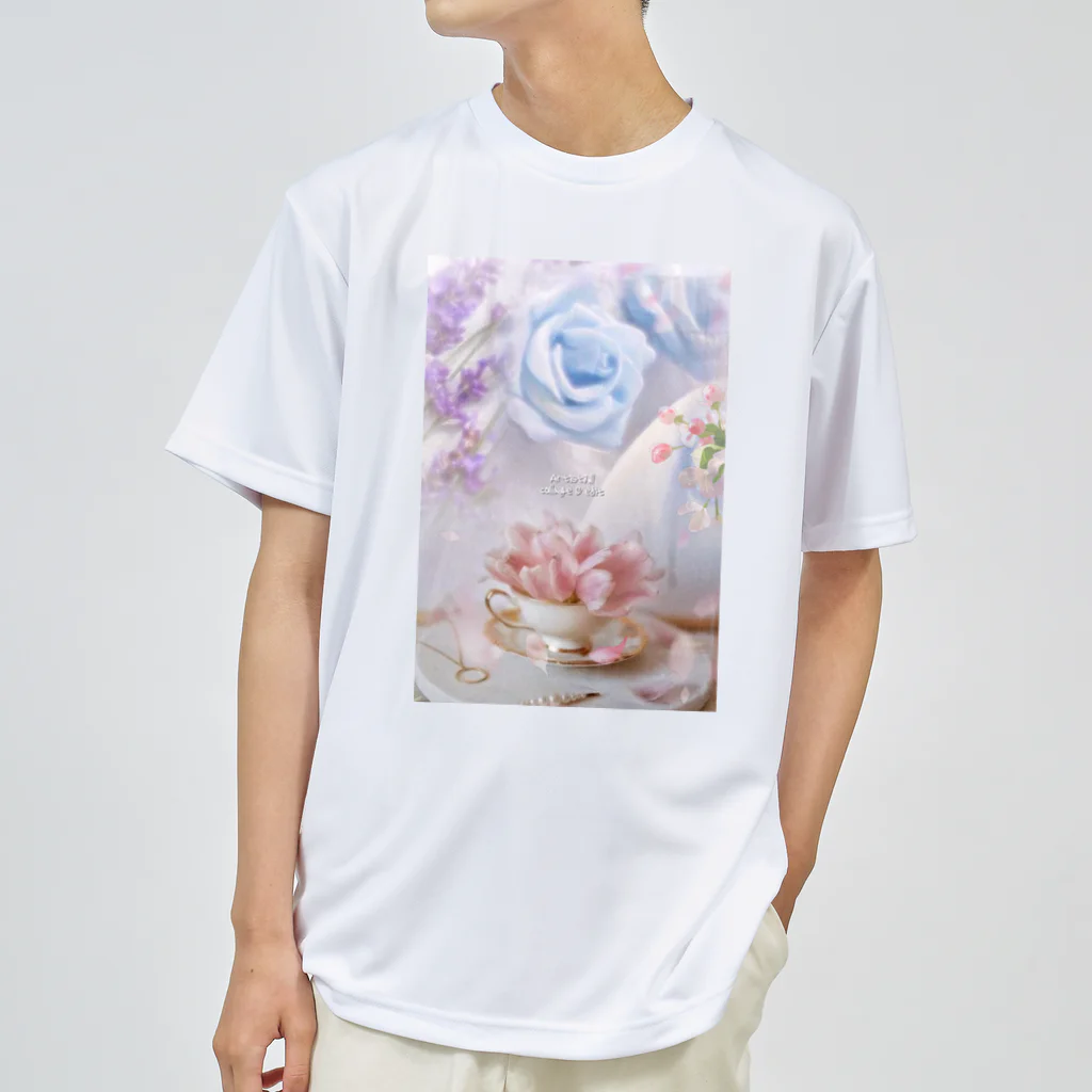 【ホラー専門店】ジルショップの上品な花々 ドライTシャツ