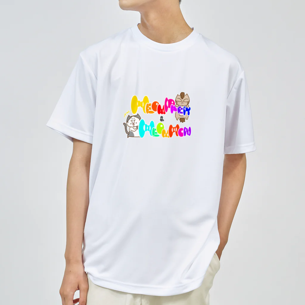 tiMo'sのお悟り猫姉妹【ロゴ】 ドライTシャツ