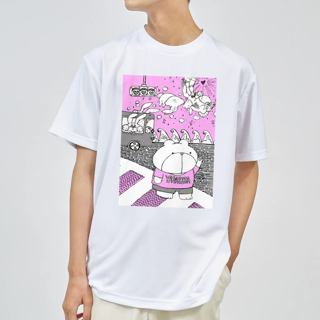 【Yuwiiの店】ゆぅぅぃーのうさ恋★くまさんにズキューーーーーン！ ドライTシャツ