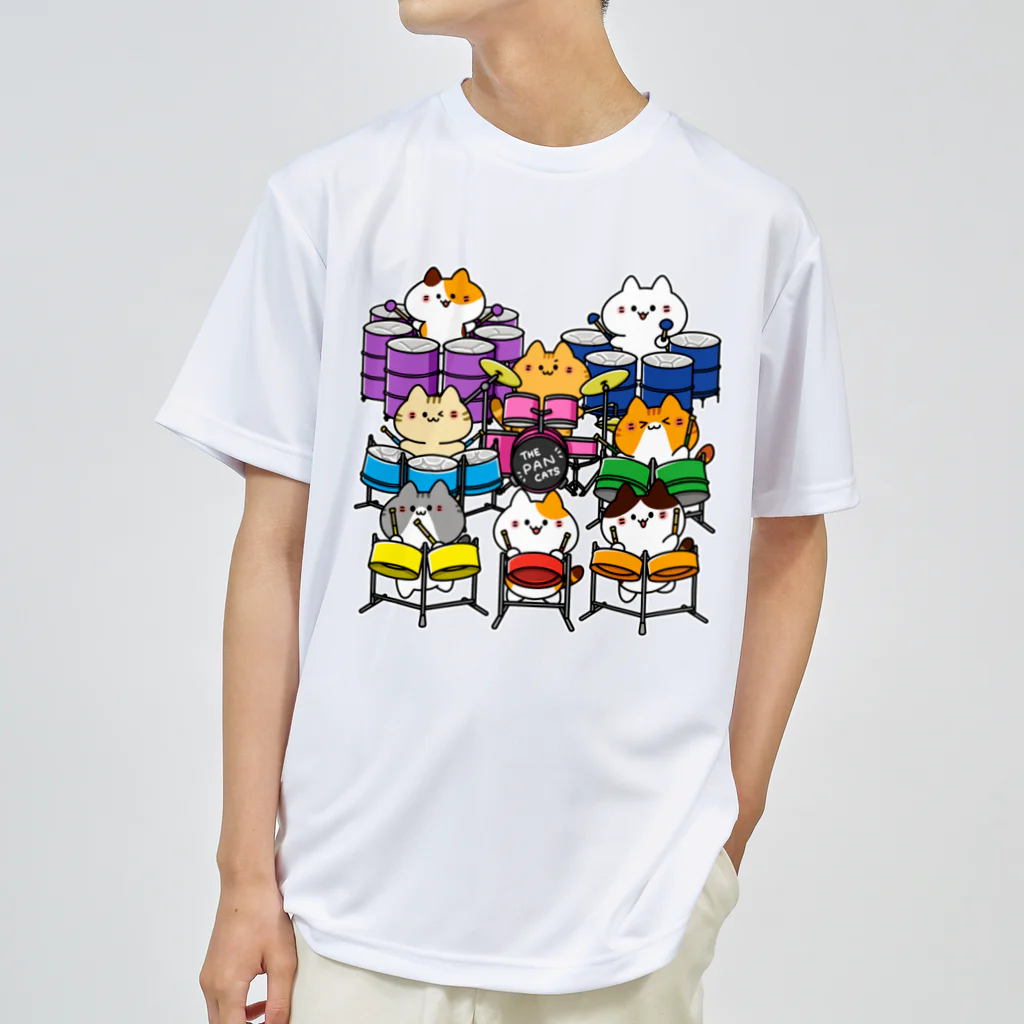  ふじねこ屋のTHE PAN CATS Dry T-Shirt