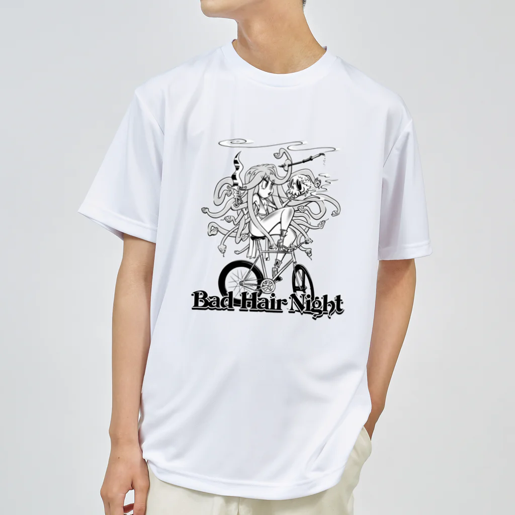 nidan-illustrationの“Bad Hair Night” ドライTシャツ