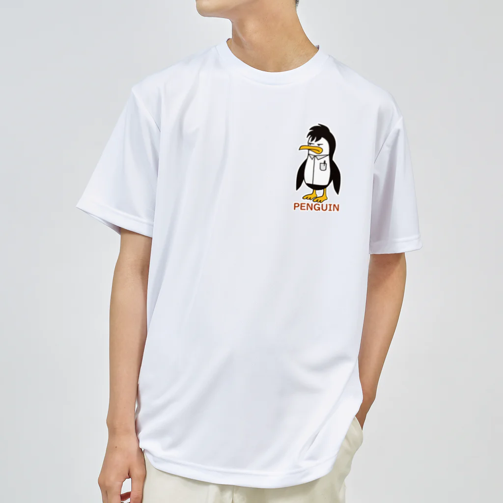 ロゴTシャツのひよこ堂のペンギン PENGUIN フロントプリント Dry T-Shirt