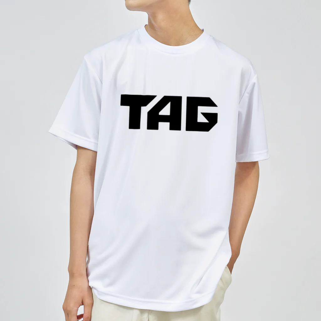 TAG グッズストア 2号店のTAGスポーツTシャツ(黒ロゴ) Dry T-Shirt