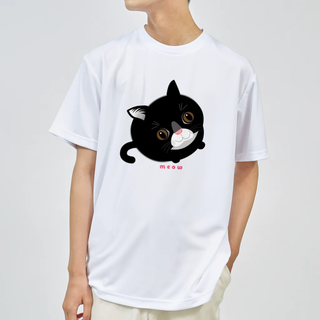 まみおデザインのmeowねこ エコバッグ&ハンカチ ドライTシャツ