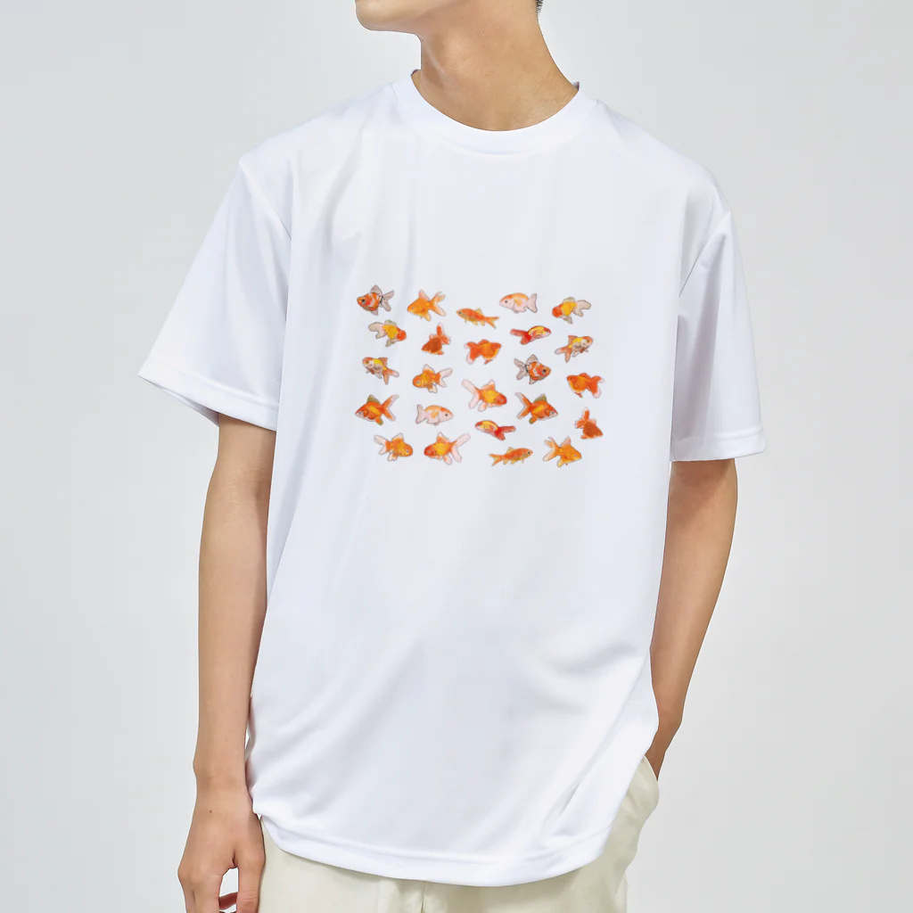 puikkoの金魚集合 ドライTシャツ