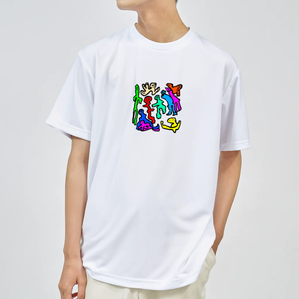 ユウユウオブジサンのハスダクリーチャー002 ドライTシャツ