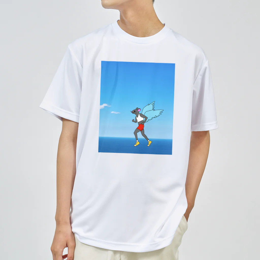 yuNN3のランニングねずみ Dry T-Shirt