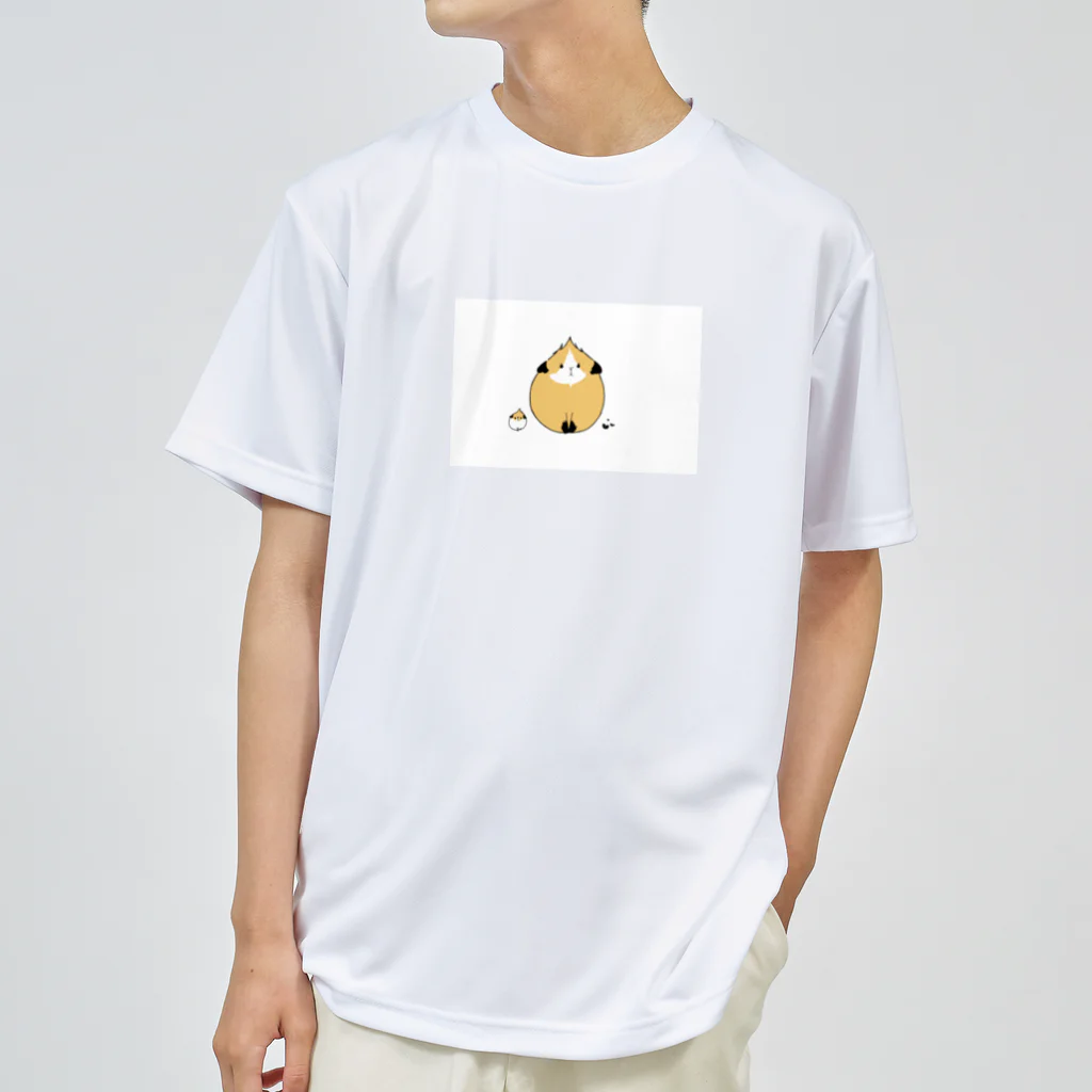 もるもっとのまん丸のモルモットのぷいちゃん ドライTシャツ