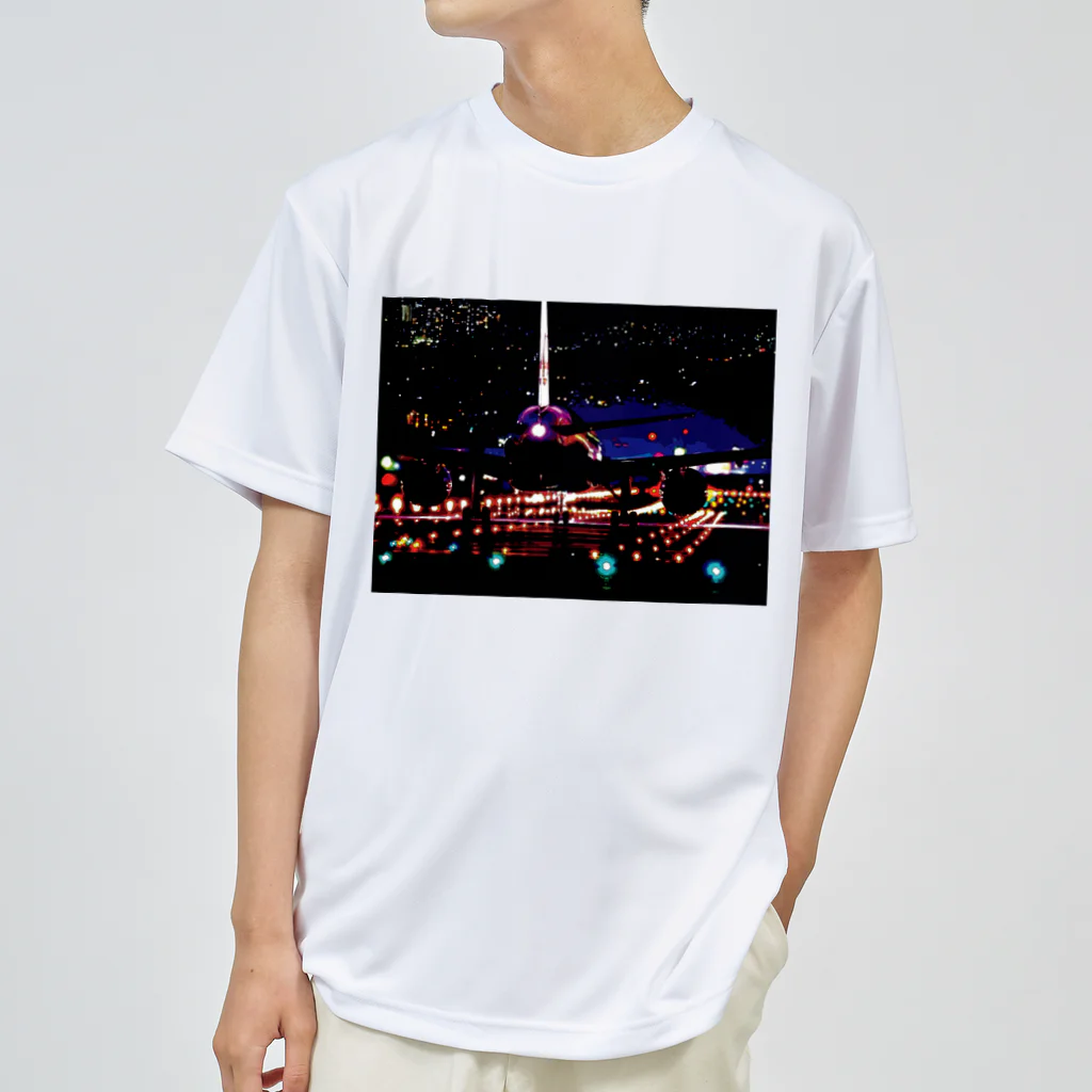 GALLERY misutawoの夜の滑走路 Dry T-Shirt