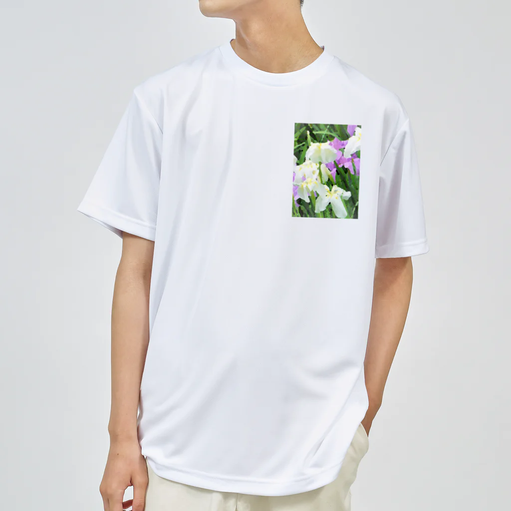 Hanamusubi001の花菖蒲 ドライTシャツ