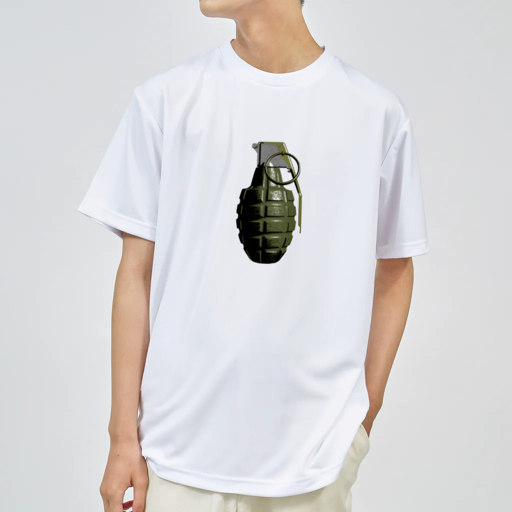 Y.T.S.D.F.Design　自衛隊関連デザインの手榴弾 ドライTシャツ