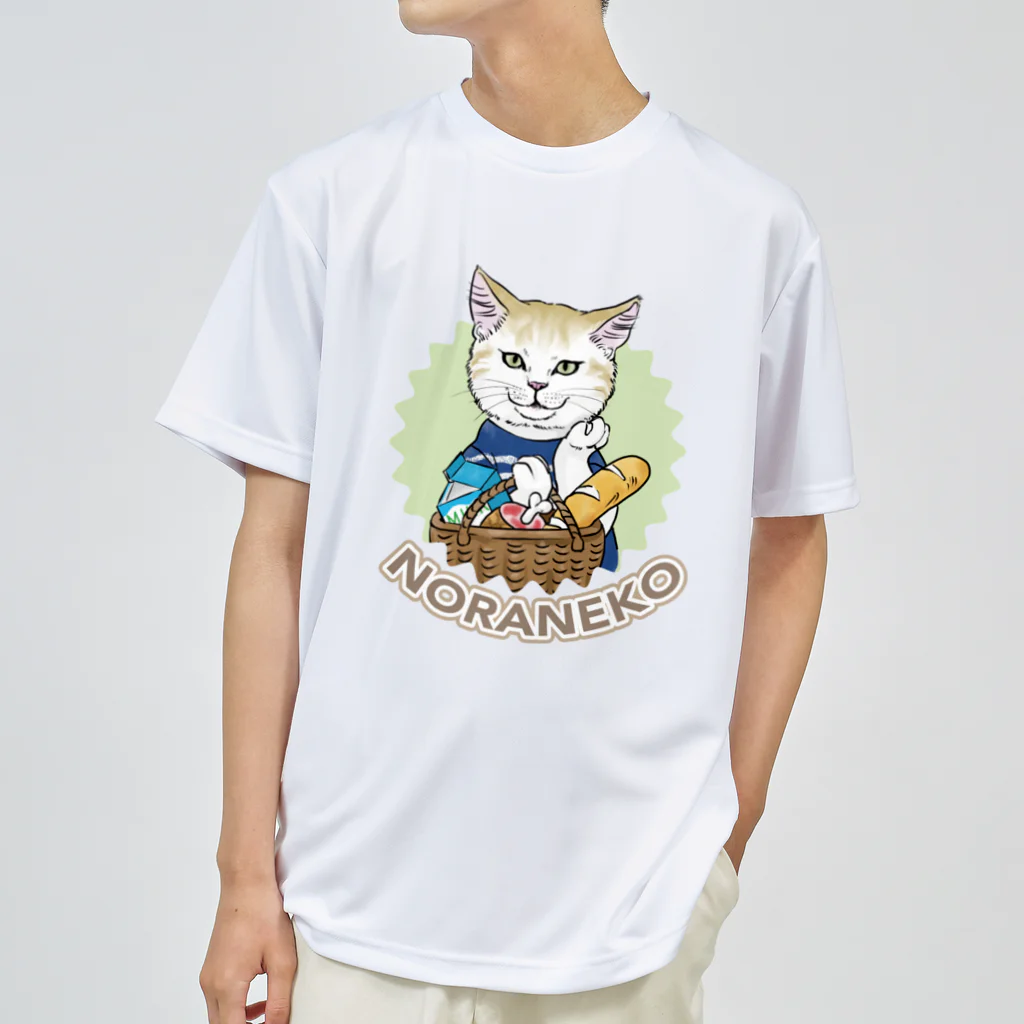 noraneko_storeのお買い物猫 Dry T-Shirt