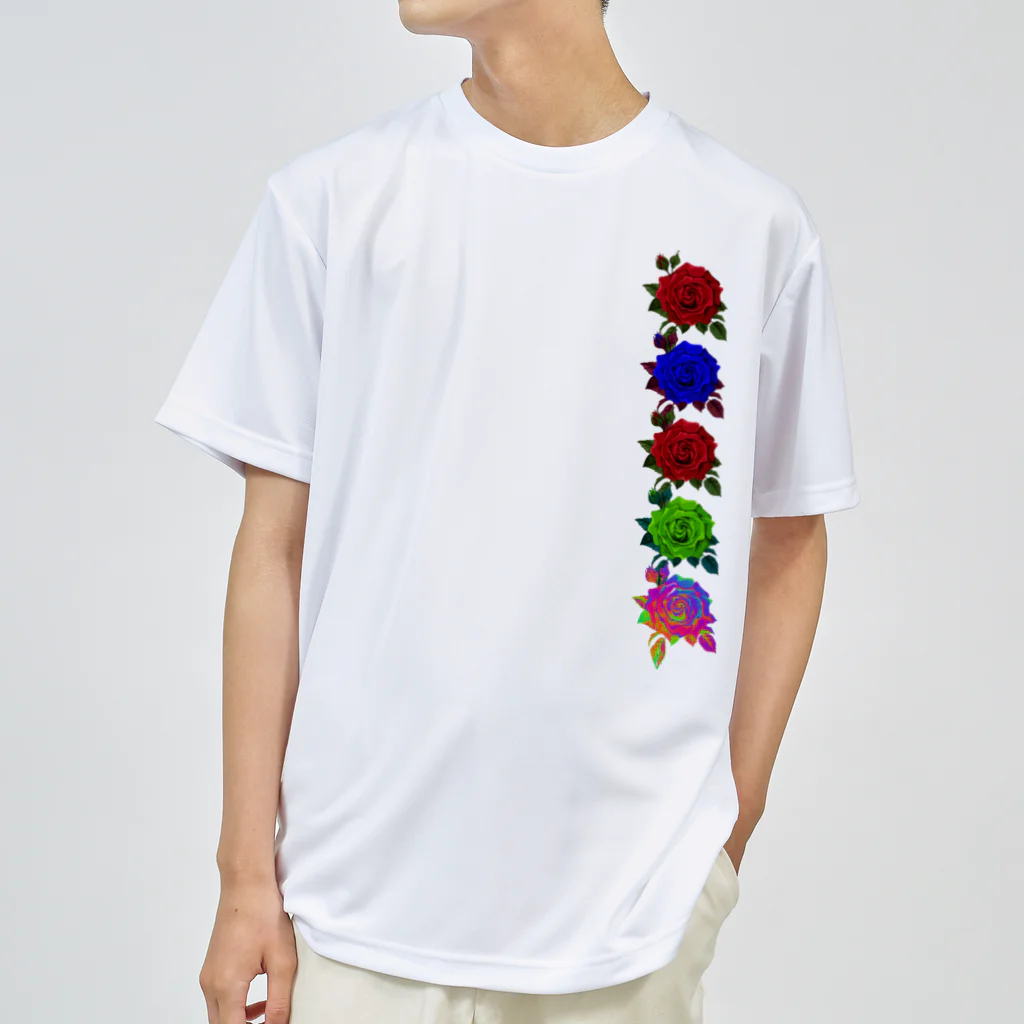 デザイン堂しまえながのRainbowろーず Dry T-Shirt