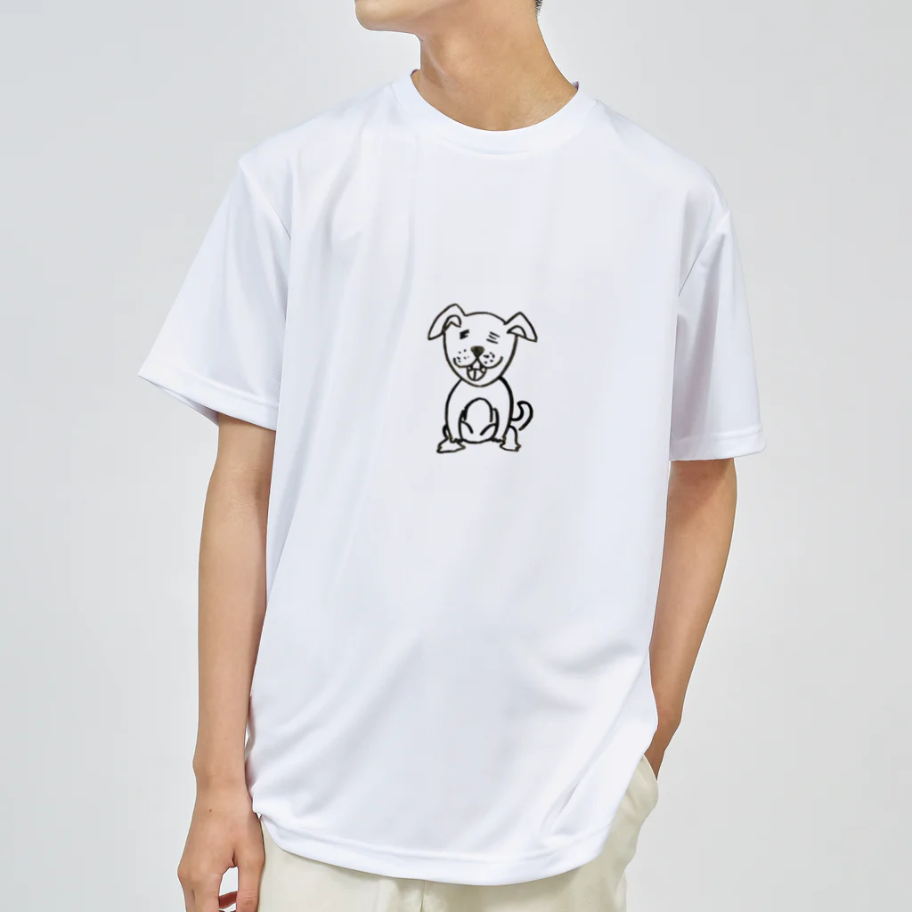 🅿️モリリンP＼( 'ω')／の尿漏れ我慢わんちゃんTシャツ ドライTシャツ