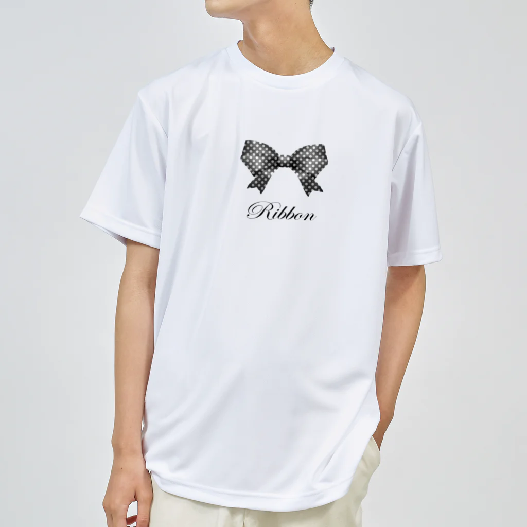 savannahのRibbon-Black Dry T-Shirt