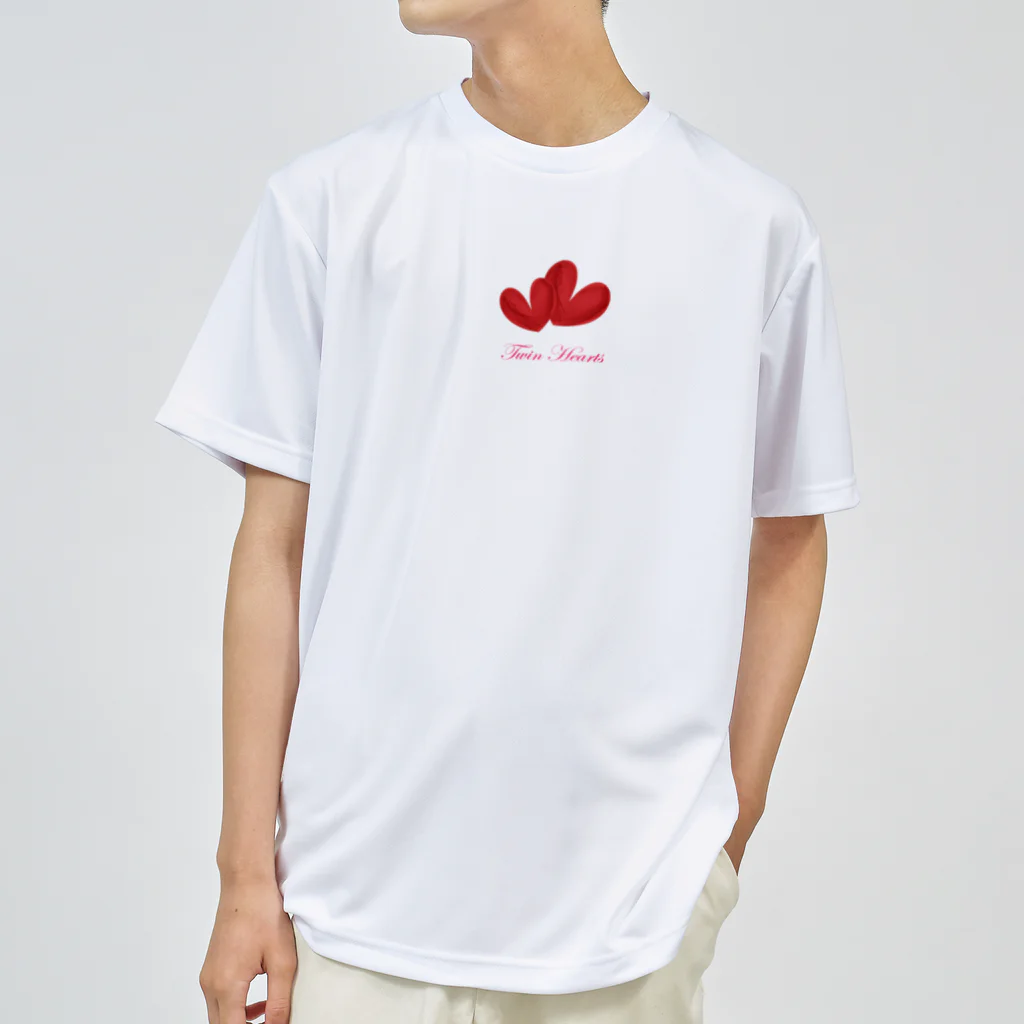 savannahのTwin Hearts ドライTシャツ