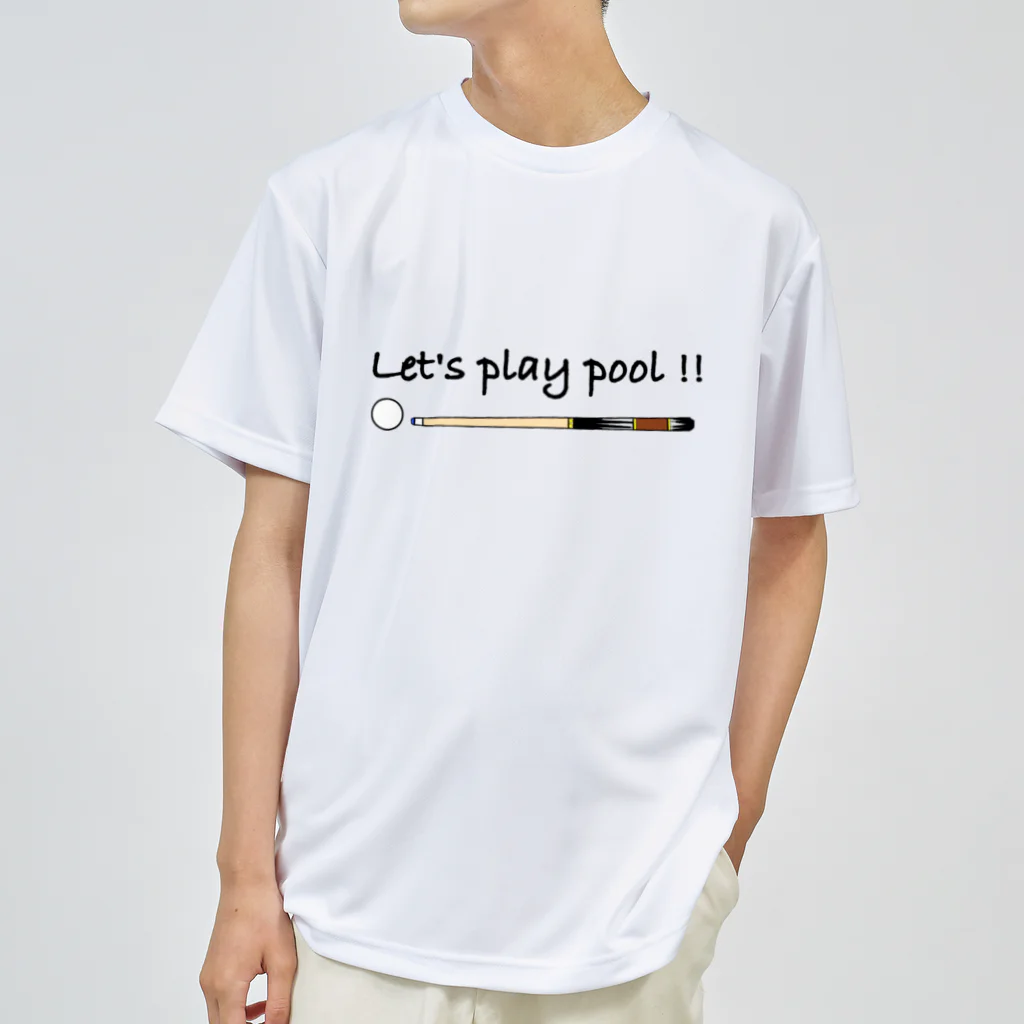 LOCO.AYAのLet’s play pool !!ビリヤードデザイン ドライTシャツ