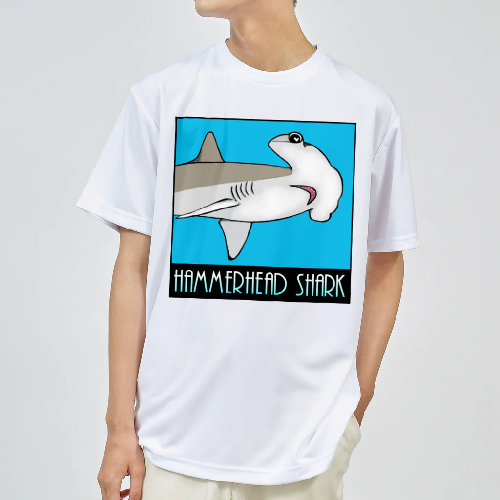 LalaHangeulのHammerhead shark(撞木鮫) ドライTシャツ