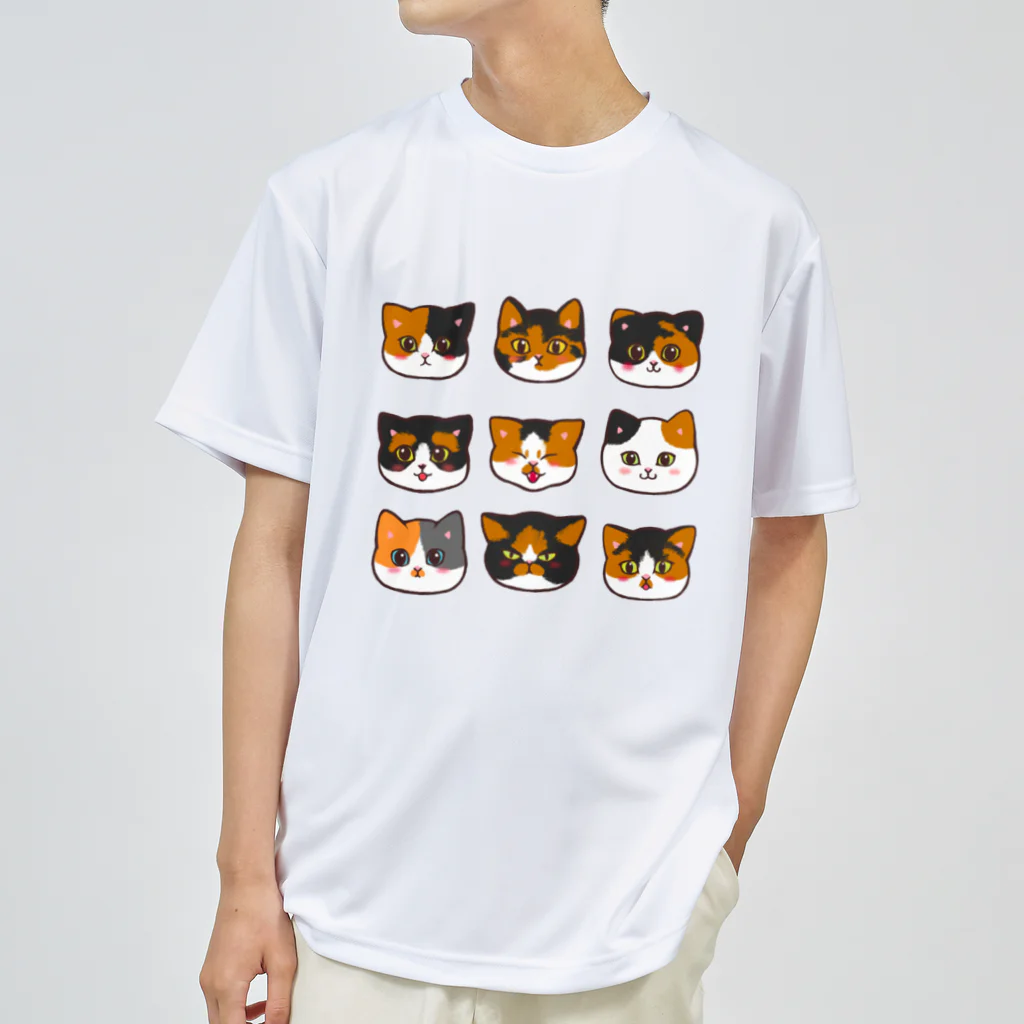 ふわにゃんshopのうちのミケちゃん ドライTシャツ