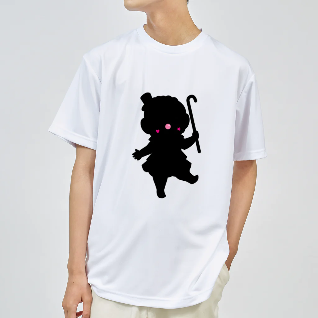 twoあんどtwoの『clown monkeys』メロディ シルエットＶｅｒ． ドライTシャツ