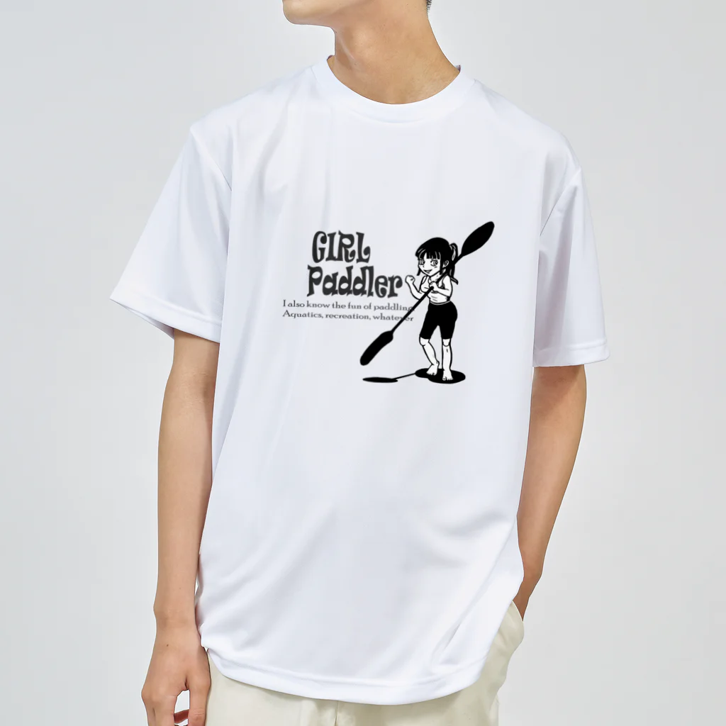 CK & outdoorマガジン店のガールパドラー　白黒 Dry T-Shirt