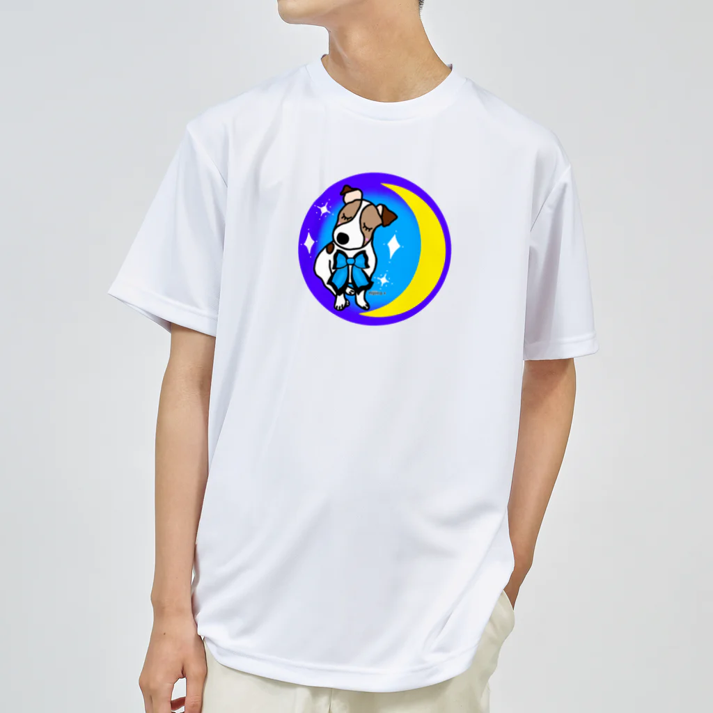 虹色PLUSの夢の国へ　ジャックラッセルテリア犬 Dry T-Shirt