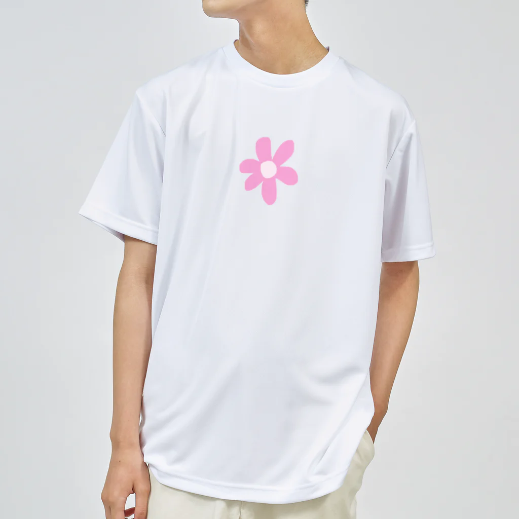 YURRYのDusty pink flower ドライTシャツ