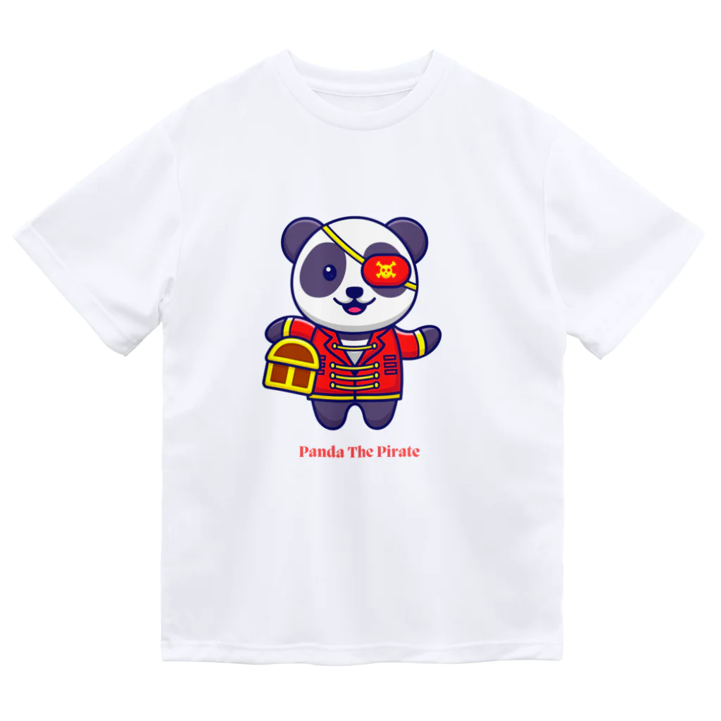 LoveAnimalの海賊パンダさん ドライTシャツ